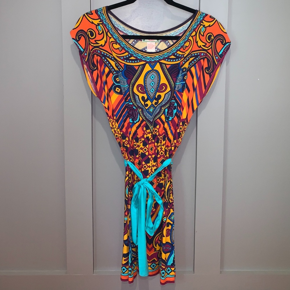 NWT Flying Tomato Vintage Boho Print Dress